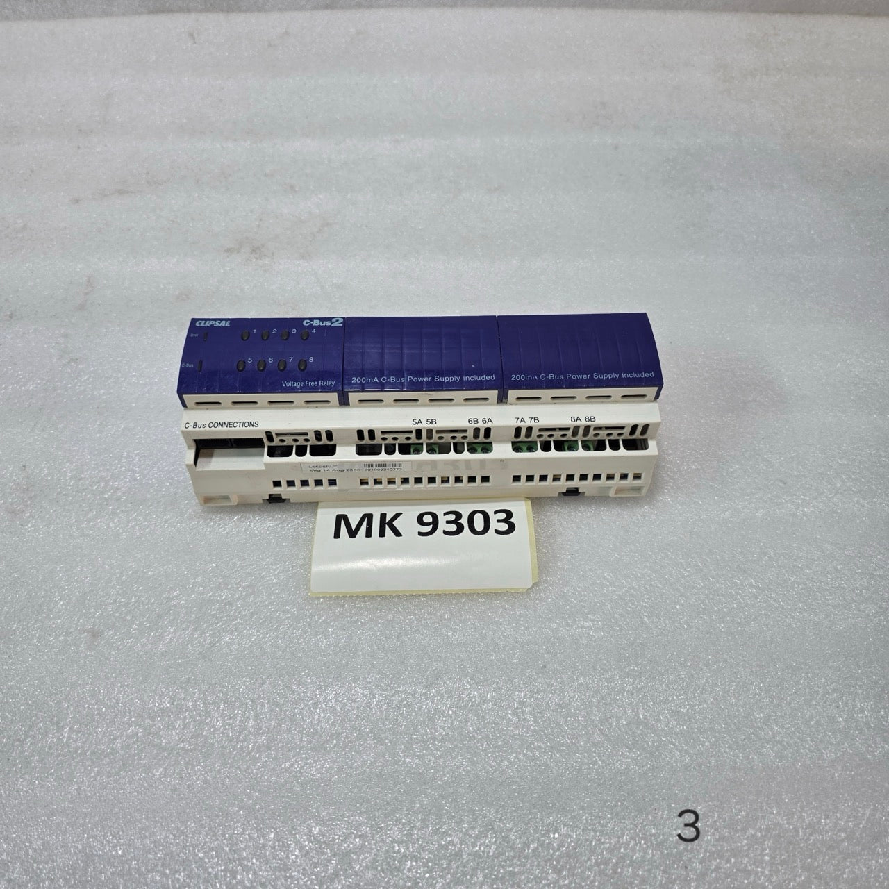 CLIPSAL C-BUS 2 L5508RVF 8 CHANNEL VOLTAGE FREE RELAY | 240V AC 10A