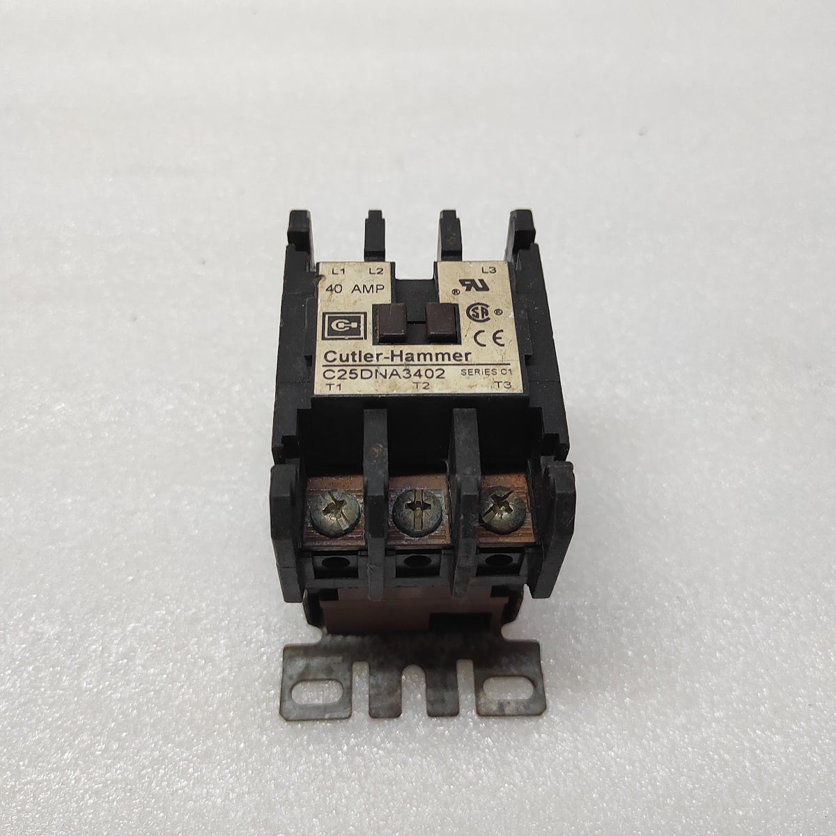 CUTLER HAMMER C25DNA3402 MAGNETIC CONTACTOR 40A COIL VOLTAGE 24V
