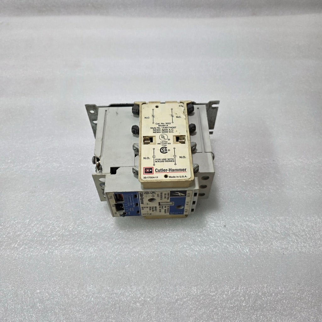 CUTLER HAMMER W200M1CFC MOTOR STARTER | NEMA SIZE 1 | 120V COIL | 3.43–27 FLA