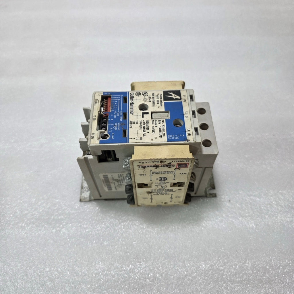 CUTLER HAMMER W200MLCFC MOTOR STARTER | NEMA SIZE 1 | 120V COIL | 0.5–3.8 FLA |