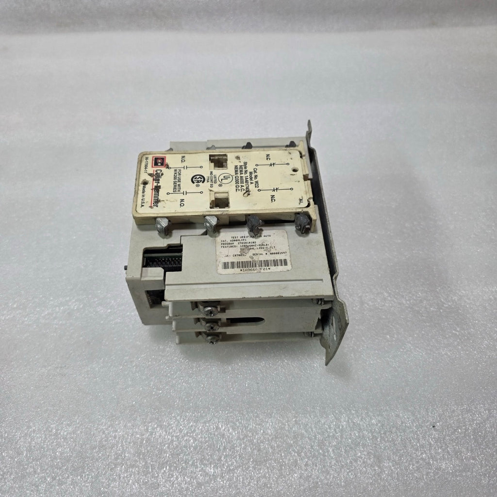 CUTLER HAMMER W200MLCFC MOTOR STARTER | NEMA SIZE 1 | 120V COIL | 0.5–3.8 FLA |