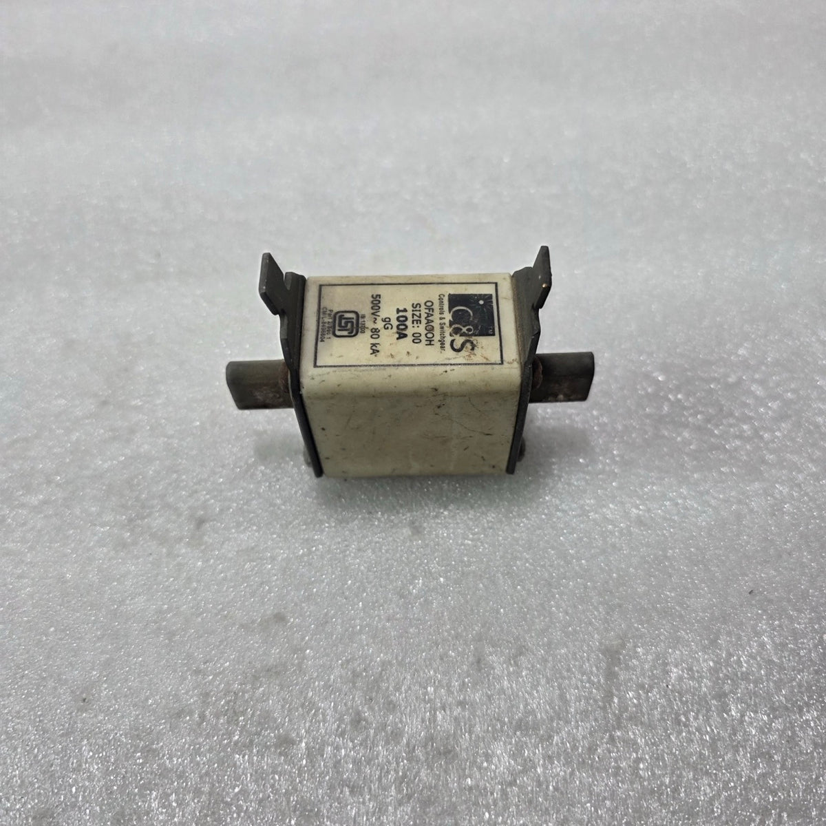C&S ELECTRIC OFAA00H NH SIZE 00 HRC FUSE LINK 100A 500V gG 80kA
