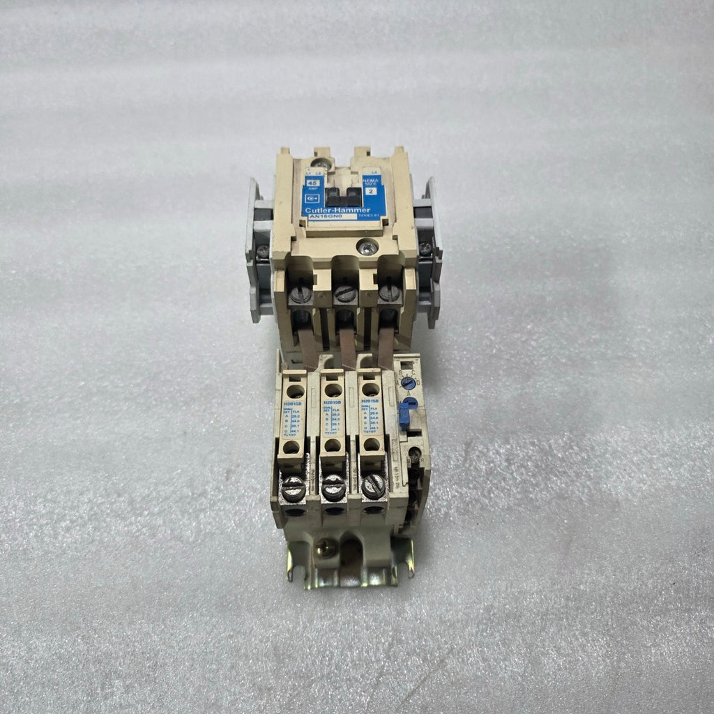 CUTLER HAMMER AN16GNO NEMA SIZE 2 45A CONTACTOR w/ C306GN3 OVERLOAD 3P