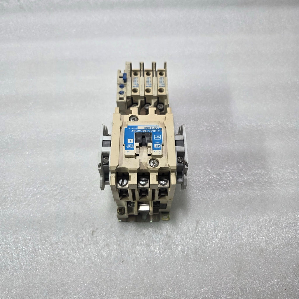 CUTLER HAMMER AN16GNO NEMA SIZE 2 45A CONTACTOR w/ C306GN3 OVERLOAD 3P