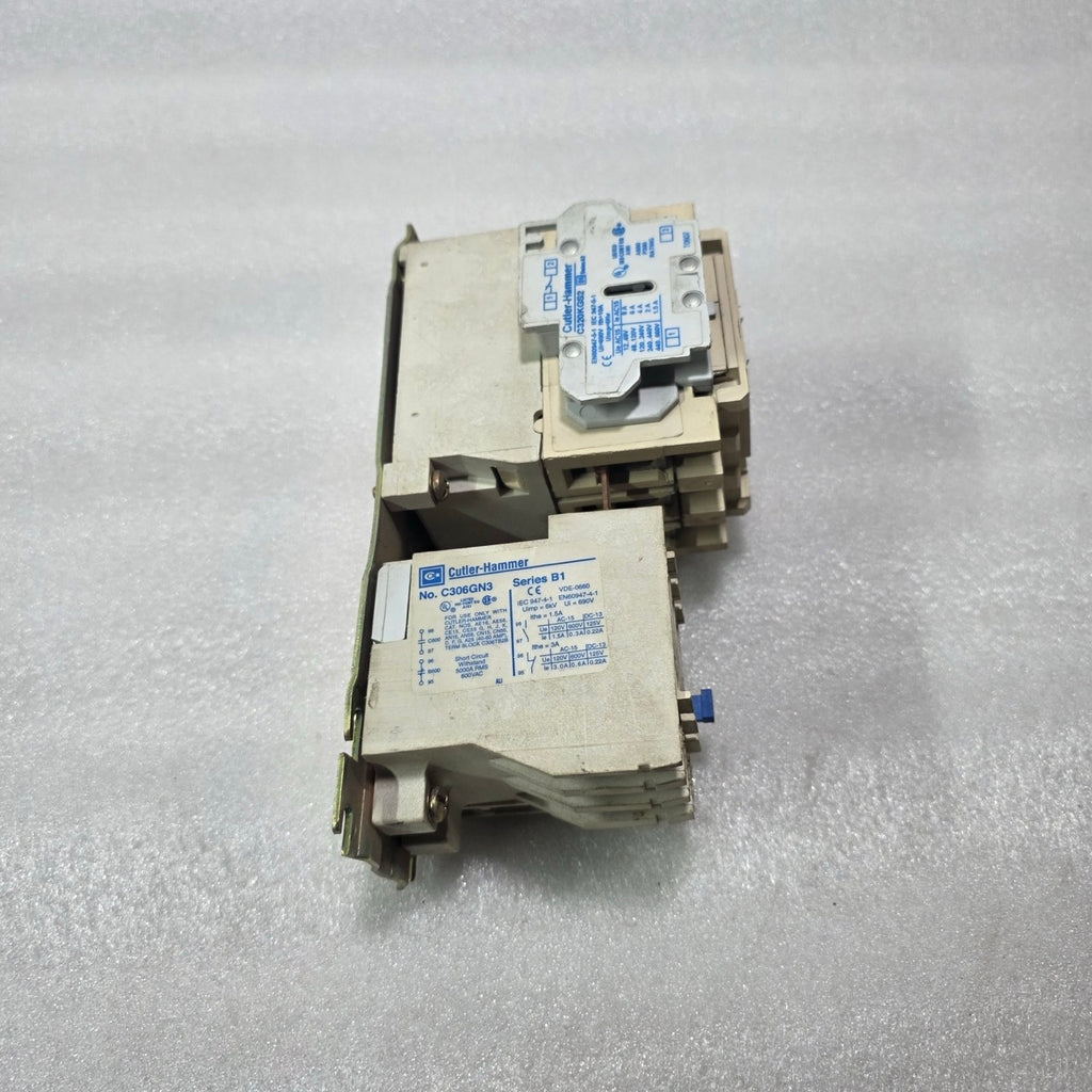 CUTLER HAMMER AN16GNO NEMA SIZE 2 45A CONTACTOR w/ C306GN3 OVERLOAD 3P