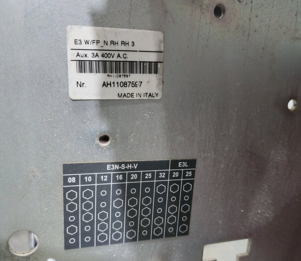 ABB SACE E3S/MS 32 3-POLE CIRCUIT BREAKER 1SDA058979R1 3200A