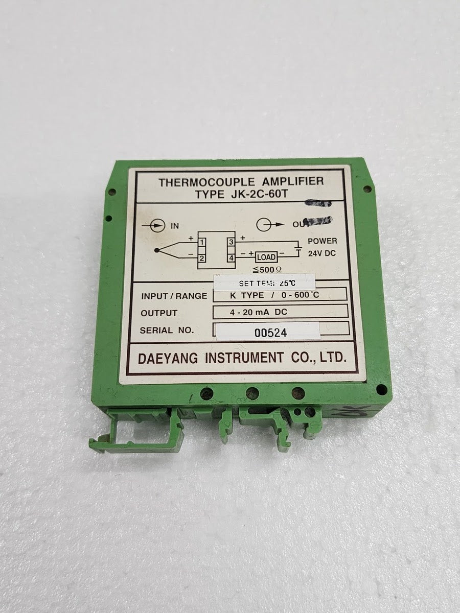 DAEYANG INSTRUMENT JK-2C-60T THERMOCOUPLE AMPLIFIER
