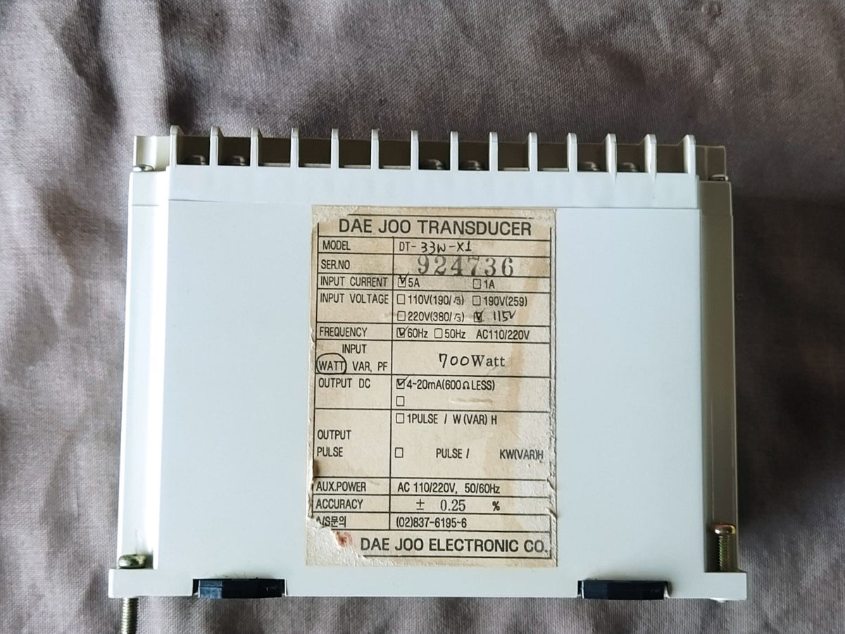 Dae Joo DT-33W-X1 Watt Transducer DT33WX1