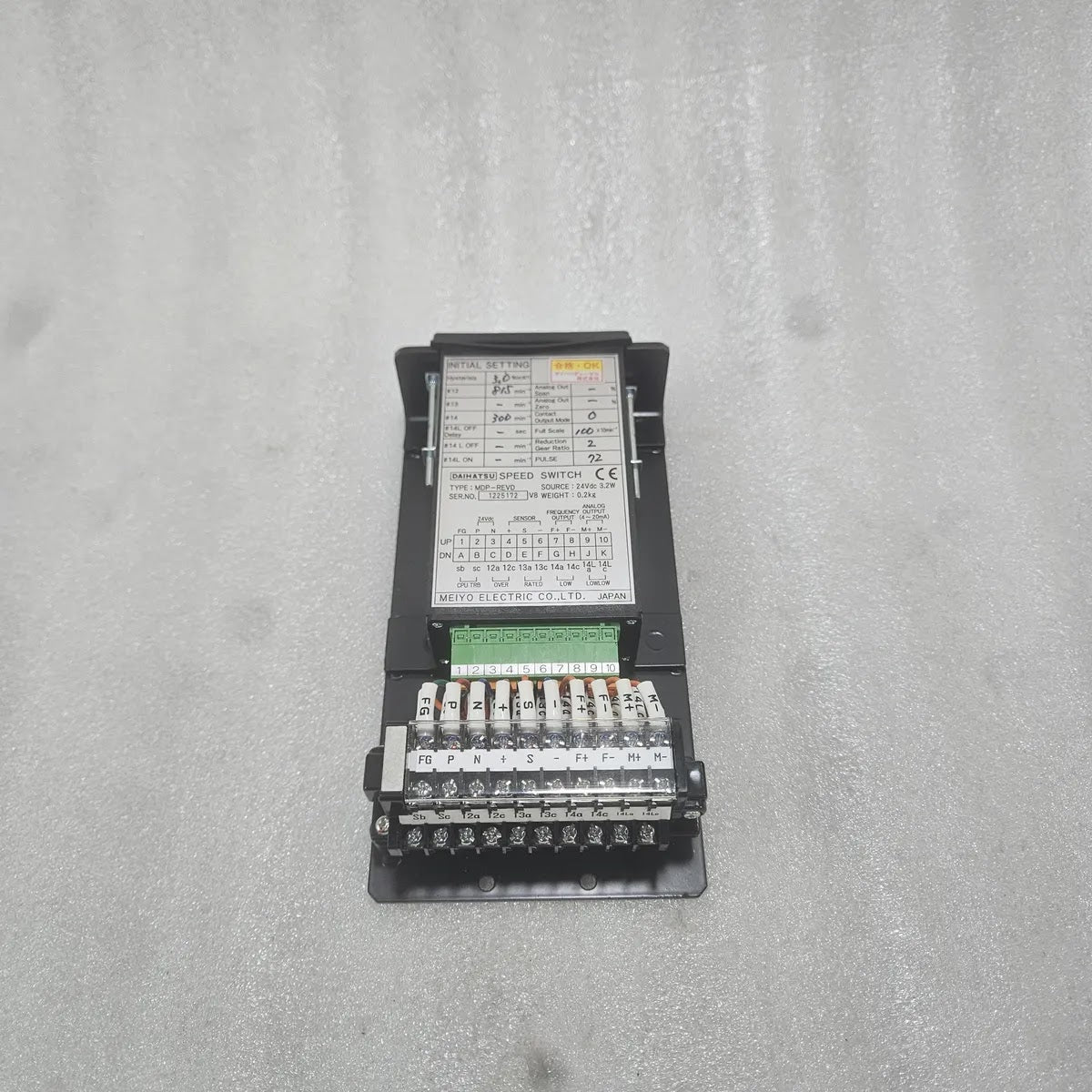 DAIHATSU MDP-REV SPEED SWITCH 00853-011 24Vdc 3.2W MEIYO ELECTRIC MARINE DIESEL