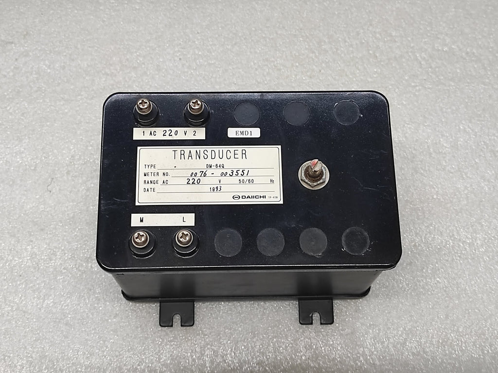 DAIICHI DM-64Q TRANSDUCER 220V