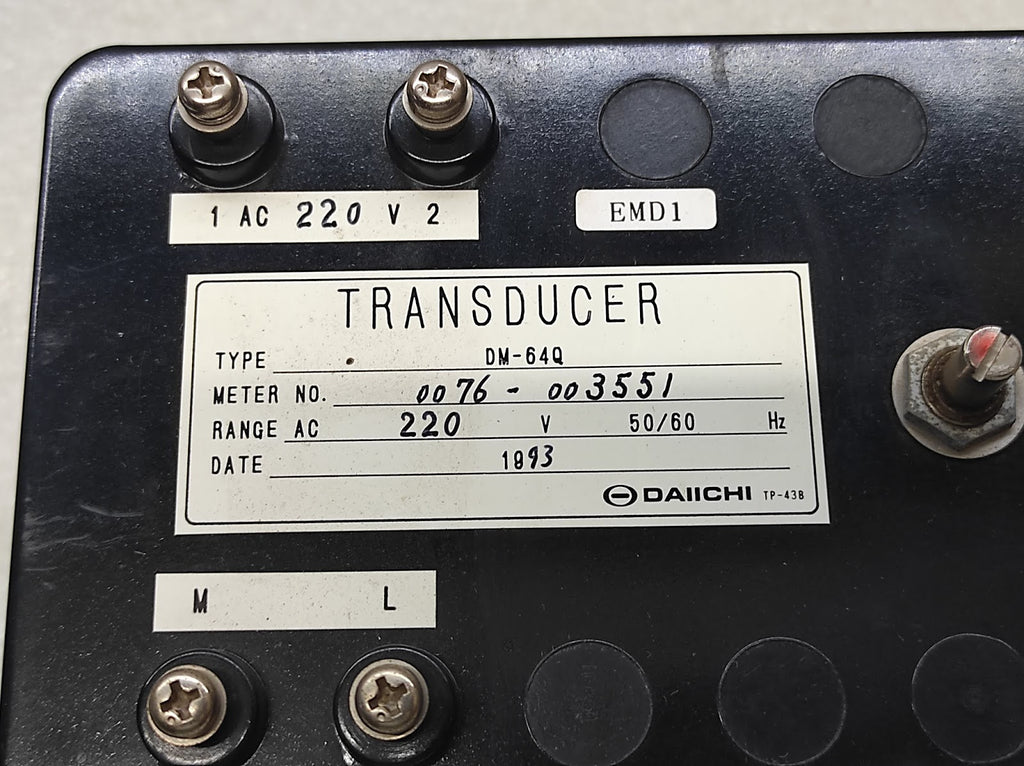 DAIICHI DM-64Q TRANSDUCER 220V