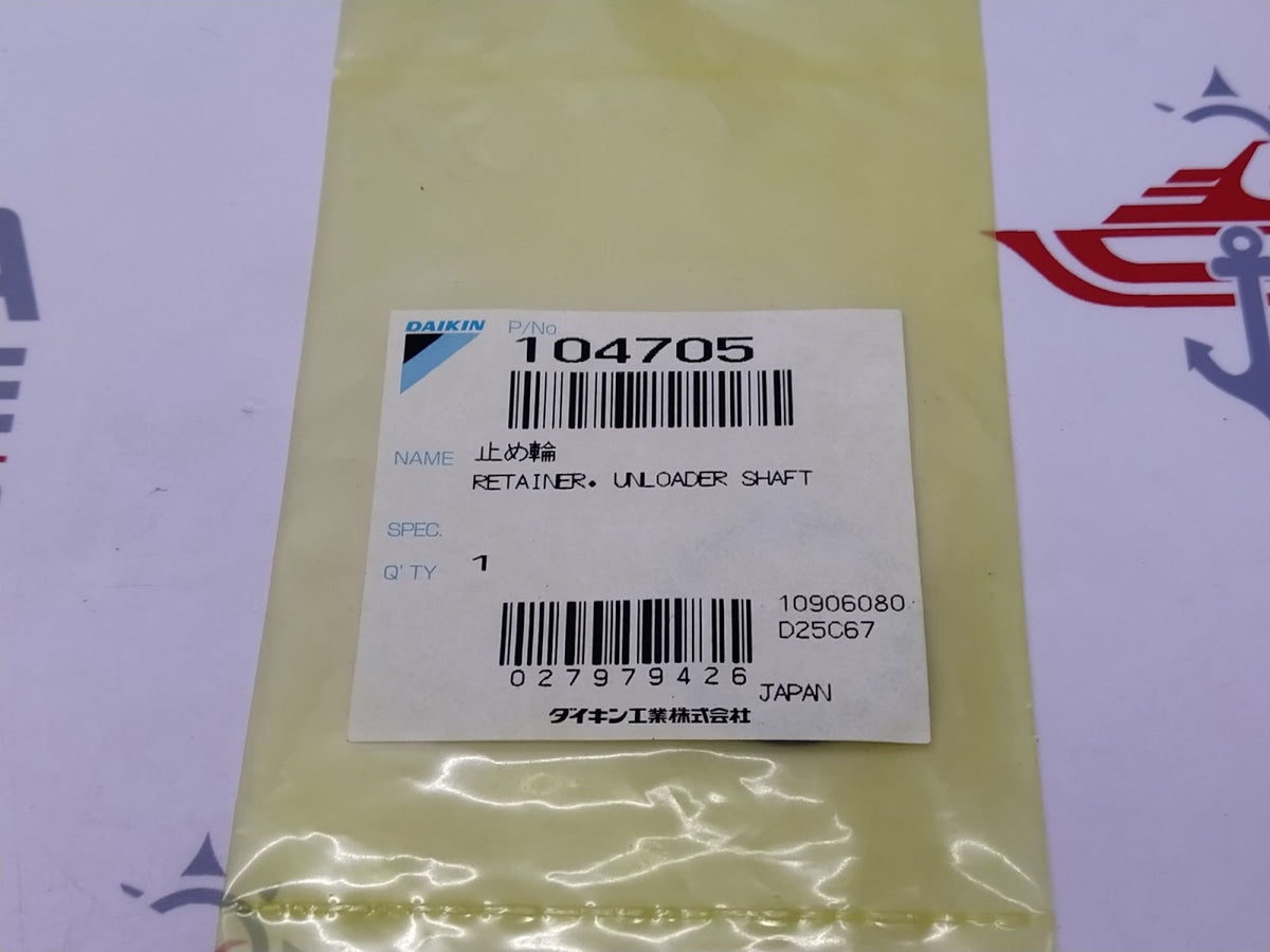 Daikin 104705 Retainer Unloader Shaft