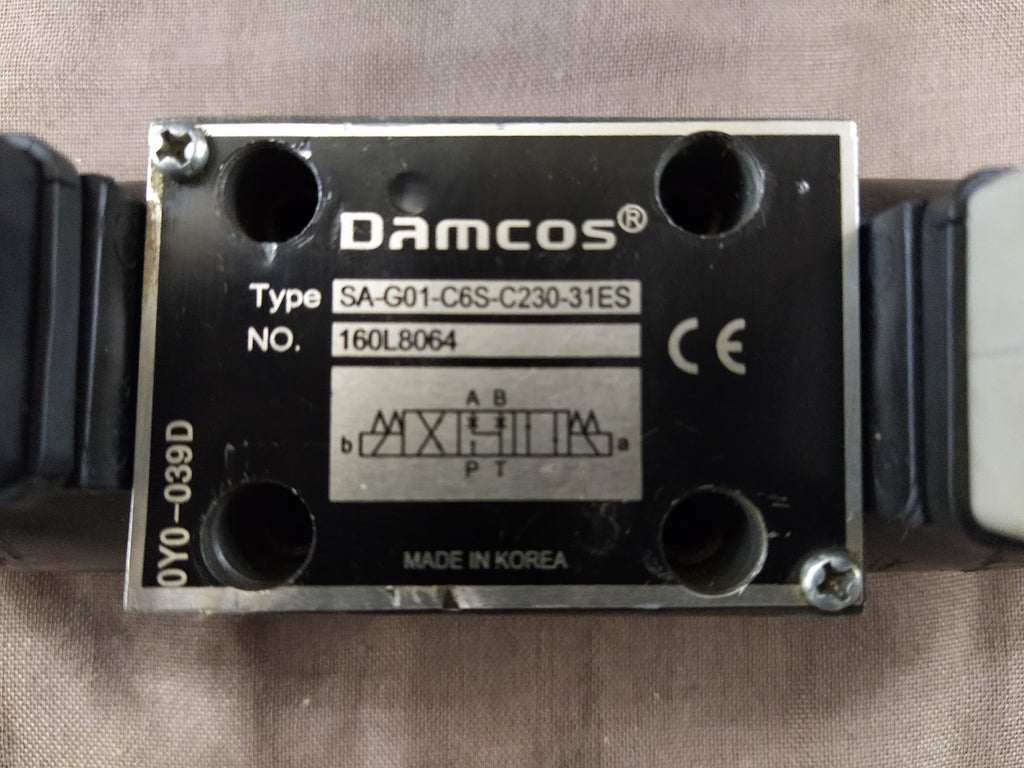 Damcos SA G01 C6S C230 31ES Solenoid Operated Directional Control Valve SAG01C6S