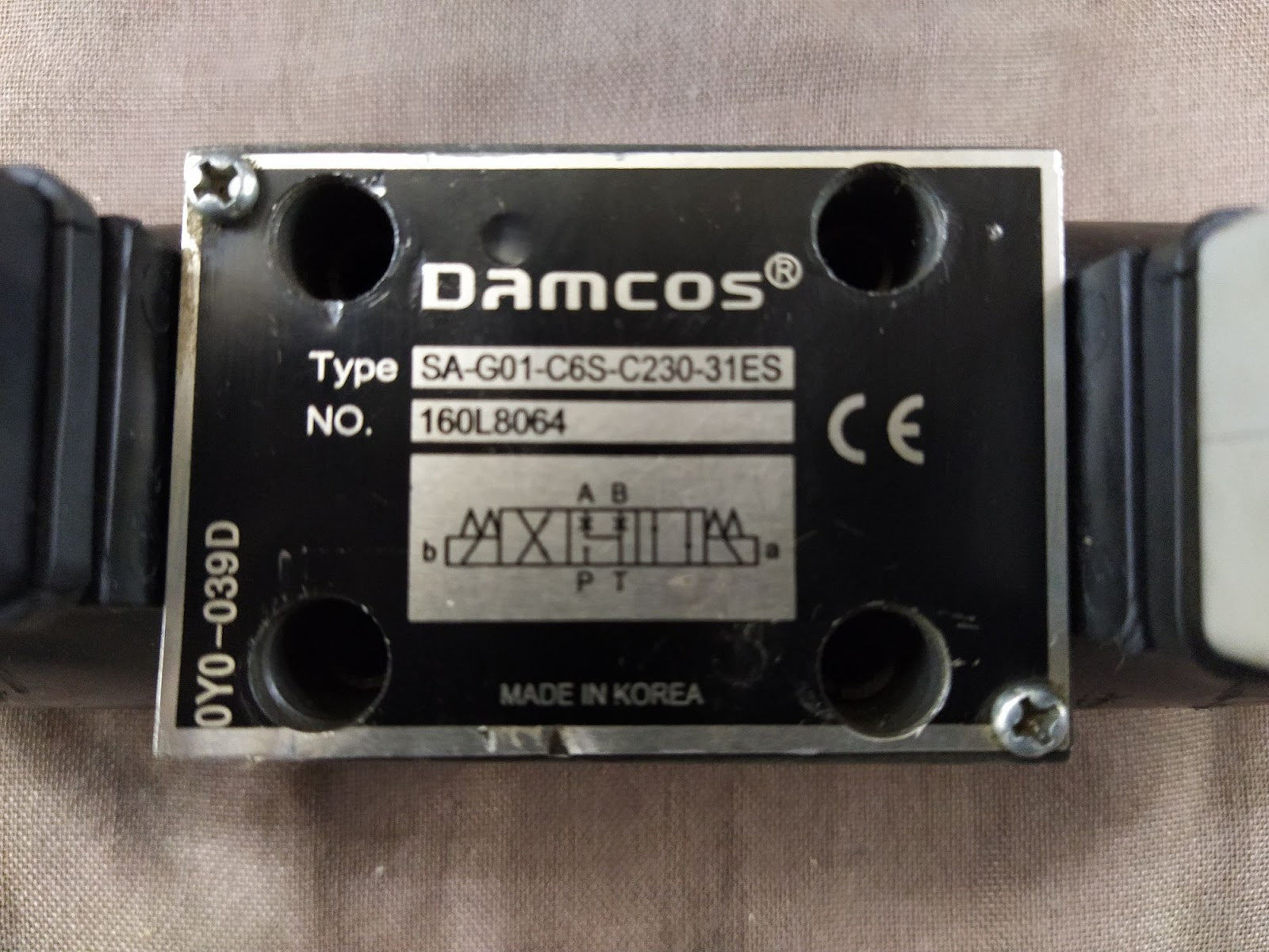 Damcos SA G01 C6S C230 31ES Solenoid Operated Directional Control Valve SAG01C6S