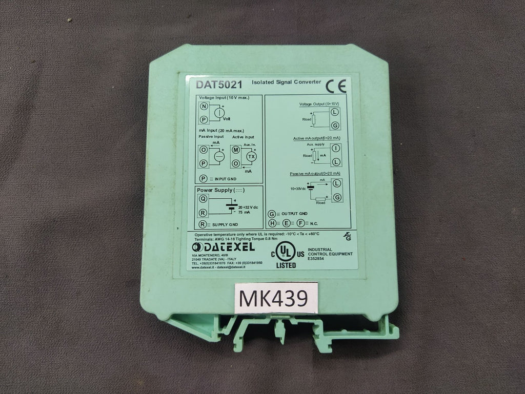 Datexel DAT5021 Isolated Signal Converter 20-32V DC