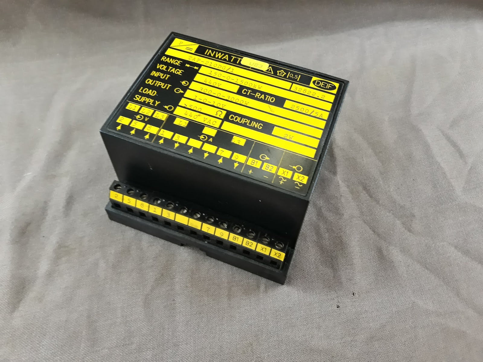 Deif Tap-210DG/1 Inwatt Transducer 32822.2 Range 150-0-1500 KW