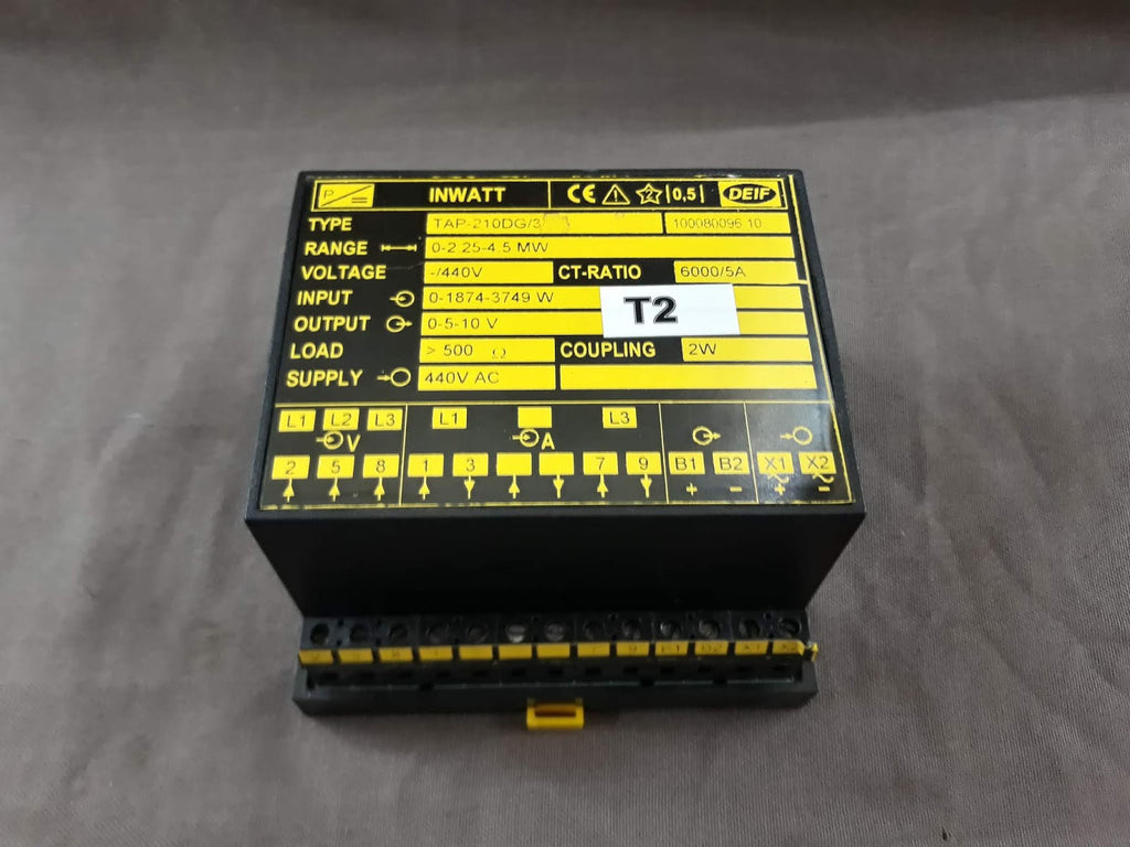 Deif Tap-210DG/3 Inwatt Transducer 100080096.10 Range 0-2.25 -4.5 MW