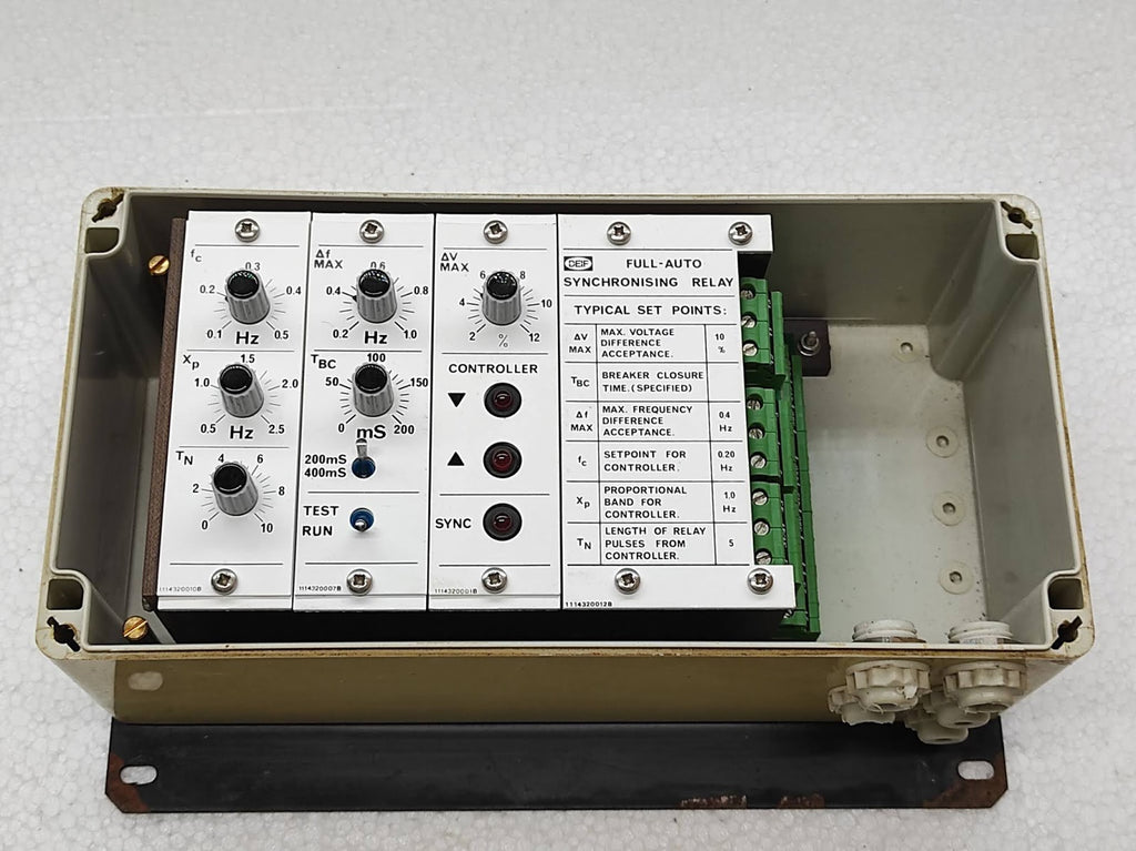 Deif Full Auto Synchronising Relay 1114320012B 1114320010B 1114320007B 111432000