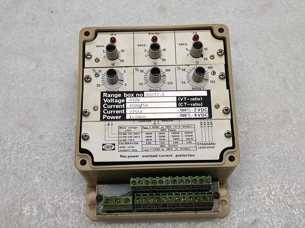 DEIF GEPIMAX-3N PROTECTION RELAY 40872.1