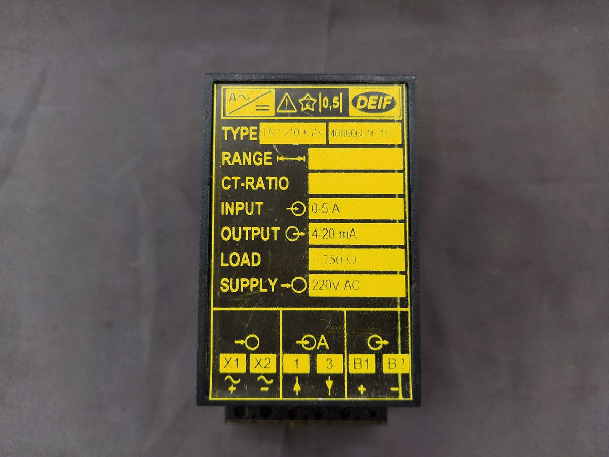 DEIF TAC-210DG/3 Transducer 400006016.10 TAC210DG3 220V