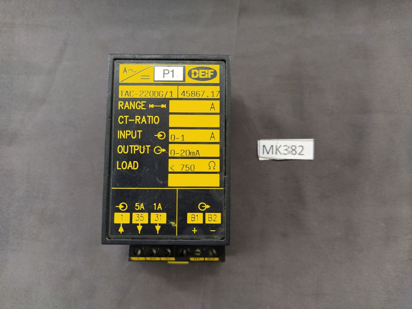 DEIF TAC-220DG/1 TRANSDUCER 45867.59 TAC220DG1
