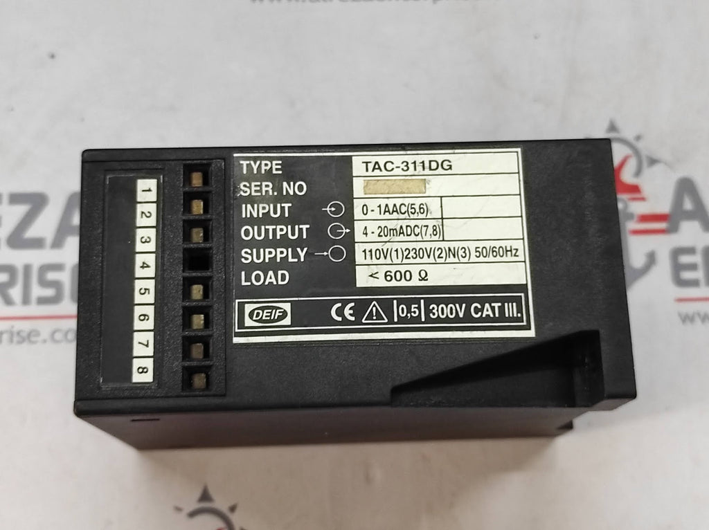 DEIF TAC-311DG CURRENT TRANSDUCER TAC311DG 110-2230V