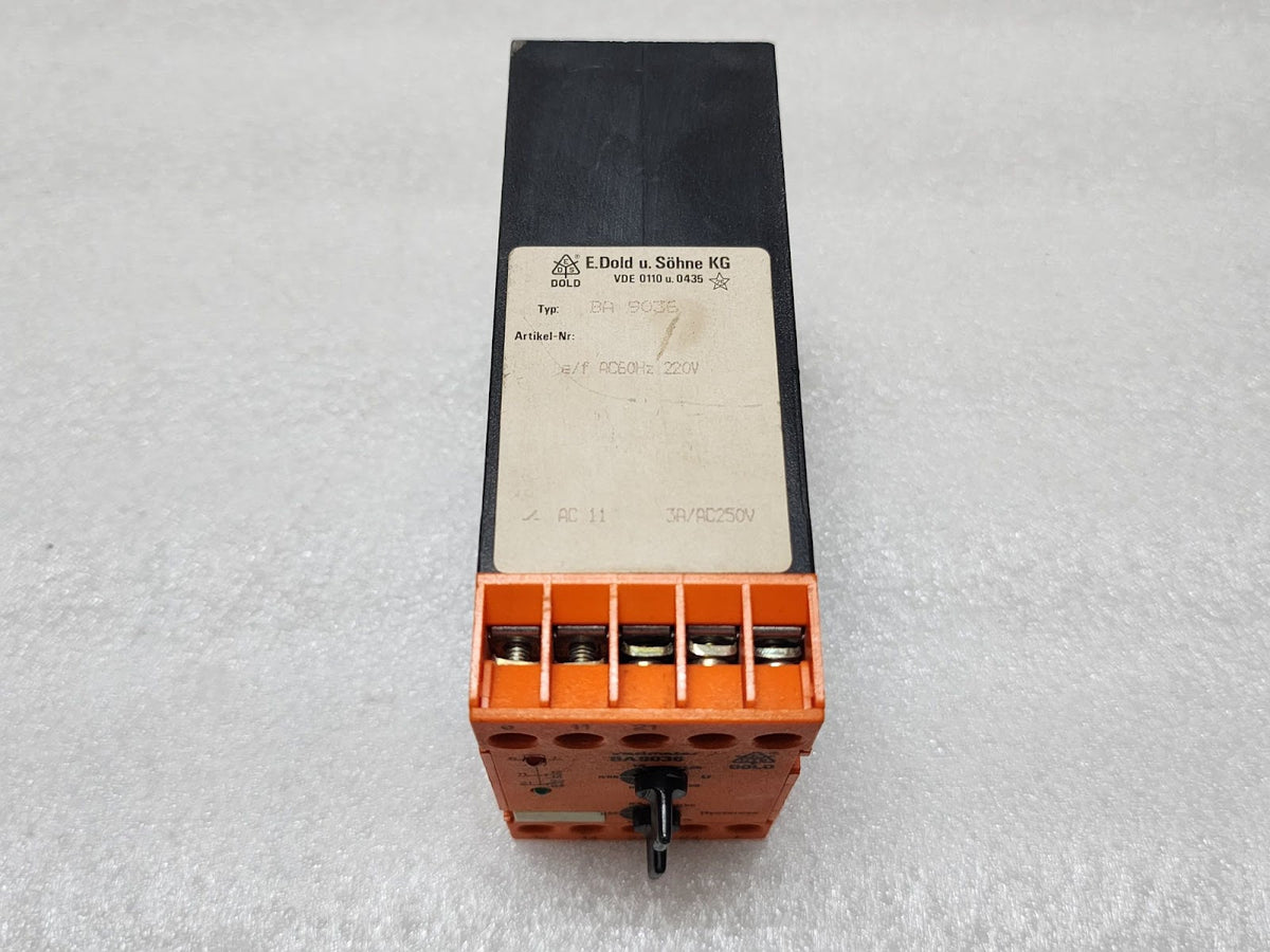 DOLD BA9036 VOLTAGE RELAY 220VAC