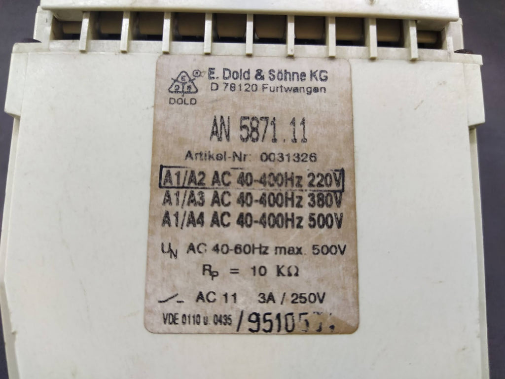 DOLD AN 5871 INSULATION MONITOR 0031326 AN 5871.11 220V