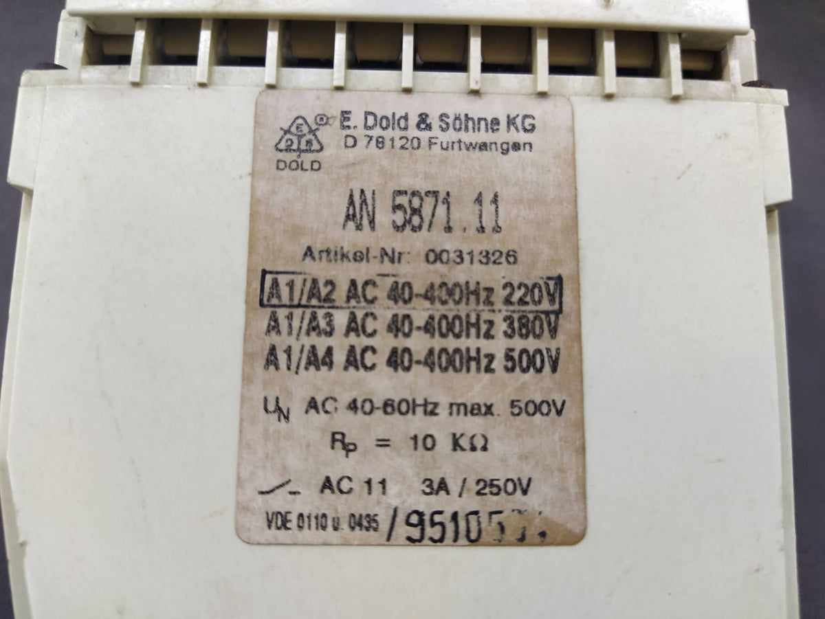 DOLD AN 5871 INSULATION MONITOR 0031326 AN 5871.11 220V