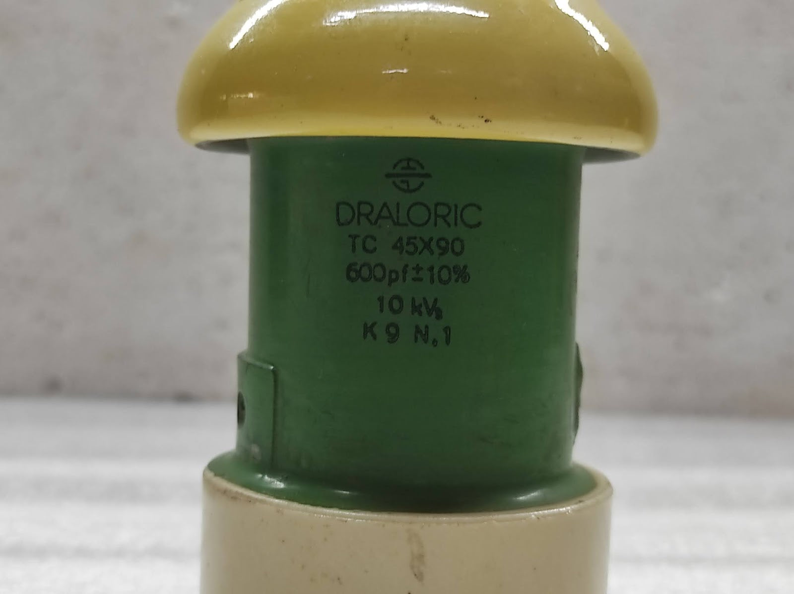 DRALORIC TC 45X90 600PF 10KV