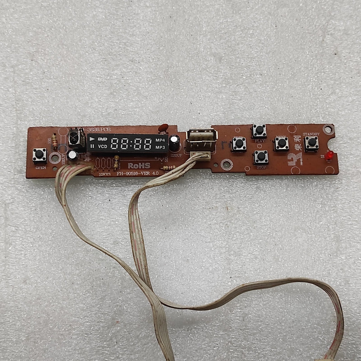 DYD-3626 PCB FH-90516 VERSION 4.0