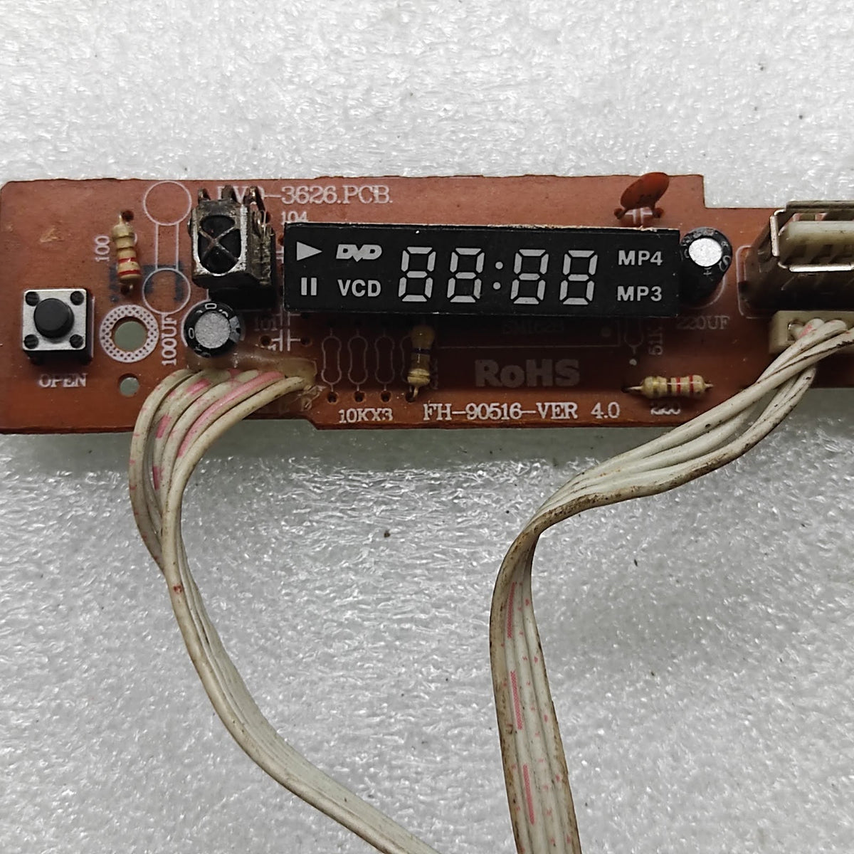 DYD-3626 PCB FH-90516 VERSION 4.0