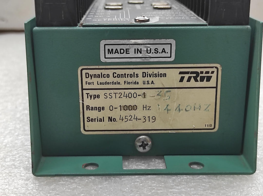 DYNALCO SST2400-1 SPEED SWITCH TRANSMITTER