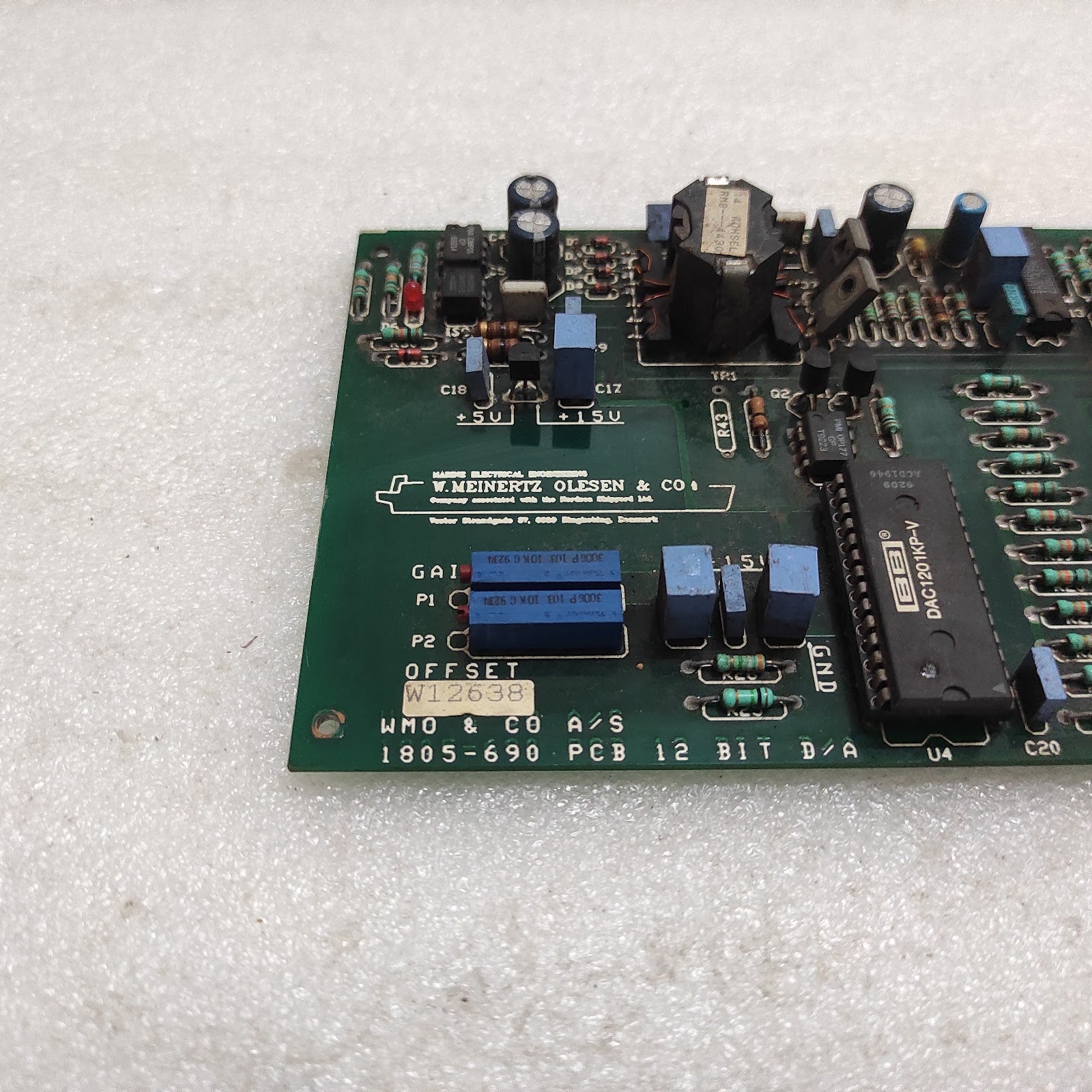 E.MEINERTZ OLESEN 1805-690 PCB 12 BIT D/A