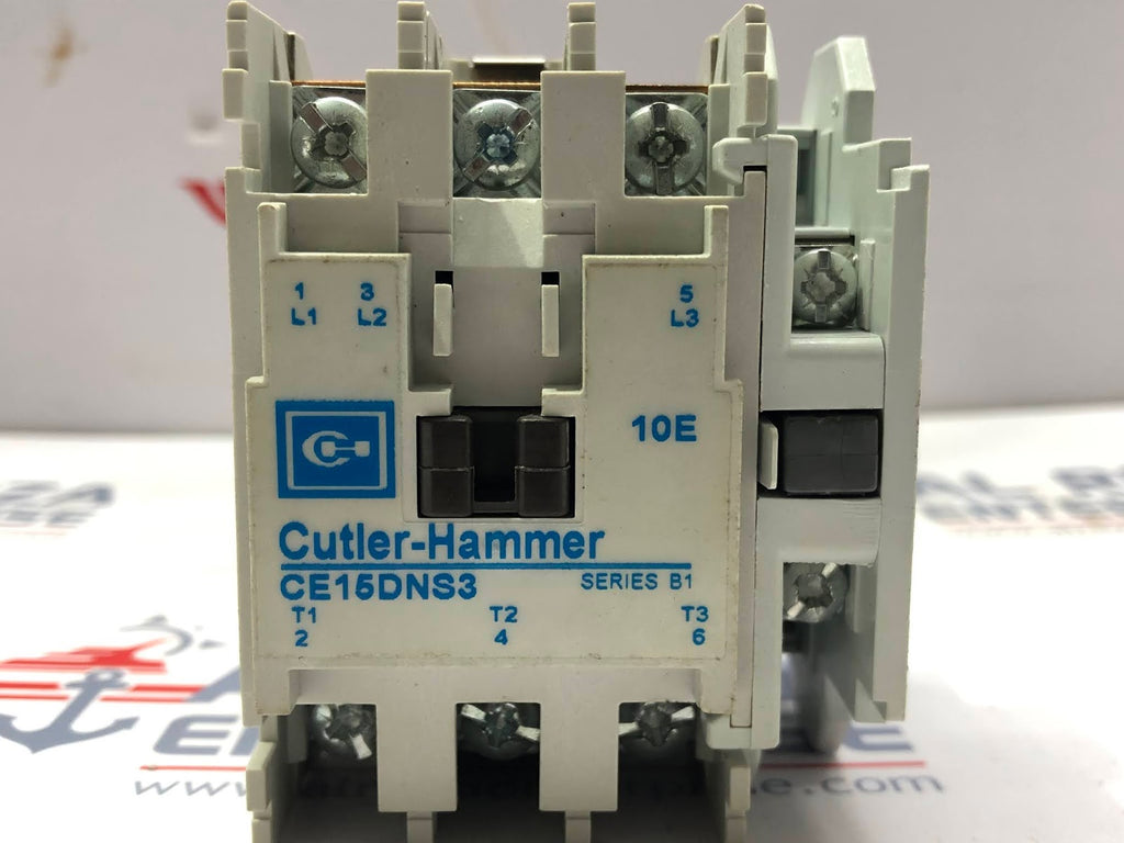 EATON CUTLER-HAMMER CE15DNS3AB 3-POLE CONTACTOR 18A 110-120V CE15DNS3