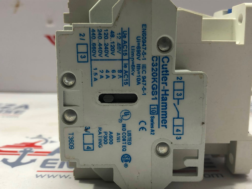 EATON CUTLER-HAMMER CE15DNS3AB 3-POLE CONTACTOR 18A 110-120V CE15DNS3