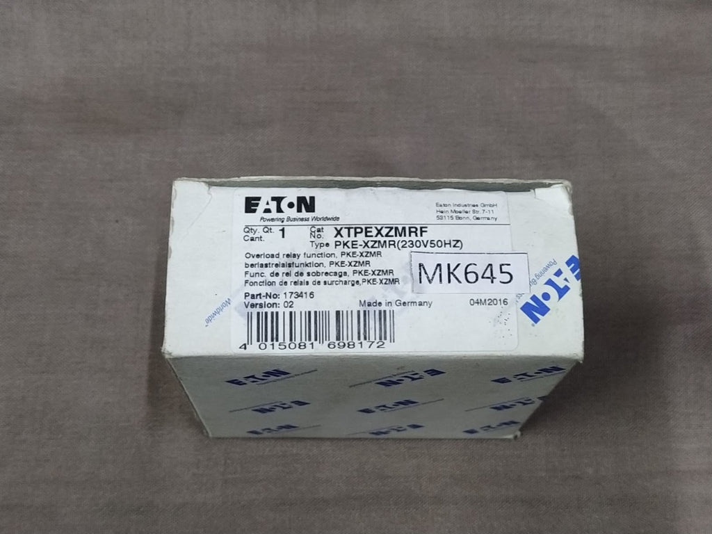 Eaton PKE-XZMR XTPEXZMRF Electronic Overload Relay Module 230V 50Hz 173416