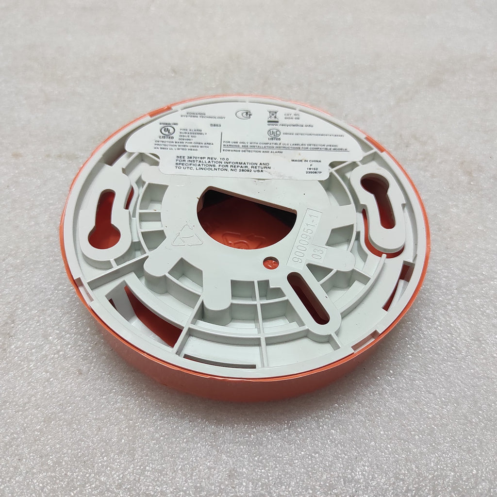 EDWARDS SIGA-SB SMOKE DETECTOR BASE