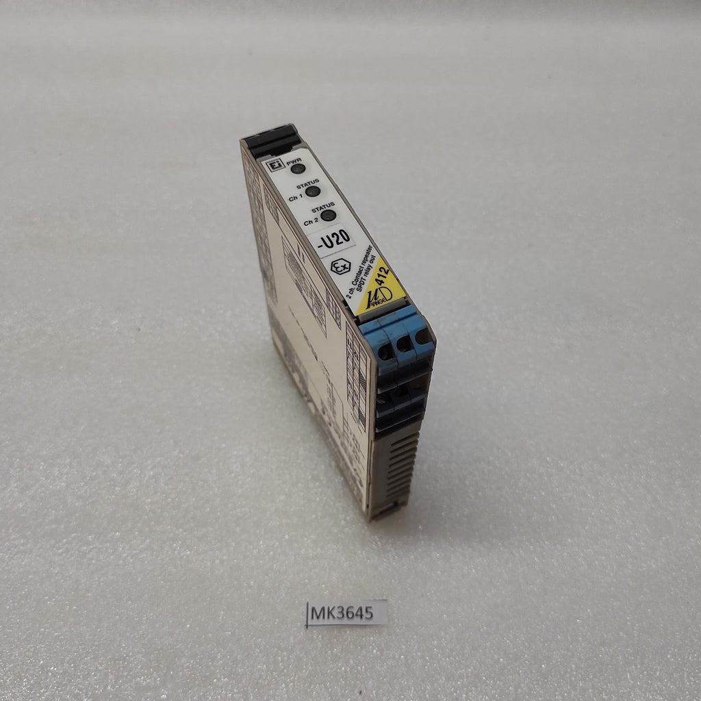ELCON INSTRUMENT 412 2-CH ISOLATING CONTACT/PROX SENSOR REPEATER SPDT OUTPUTS