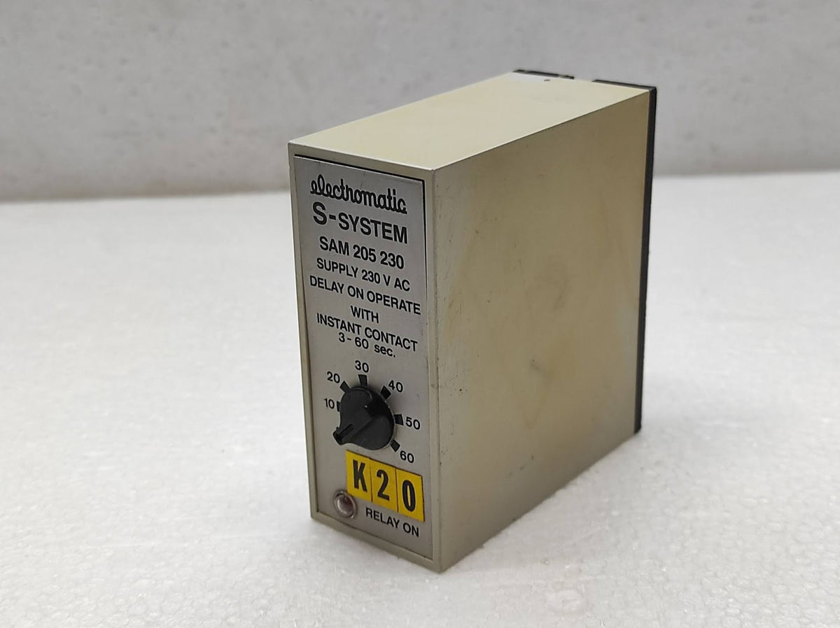 Electromatic SAM 205 230 Delay on Operate 230V AC 3-60 Seconds SAM205230