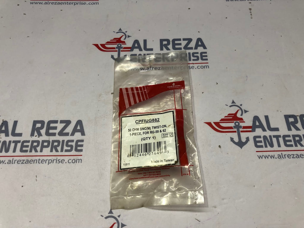 EMERSON CPFIUG882 BNC CONNECTOR 50 OHM FOR RG-59 & 62