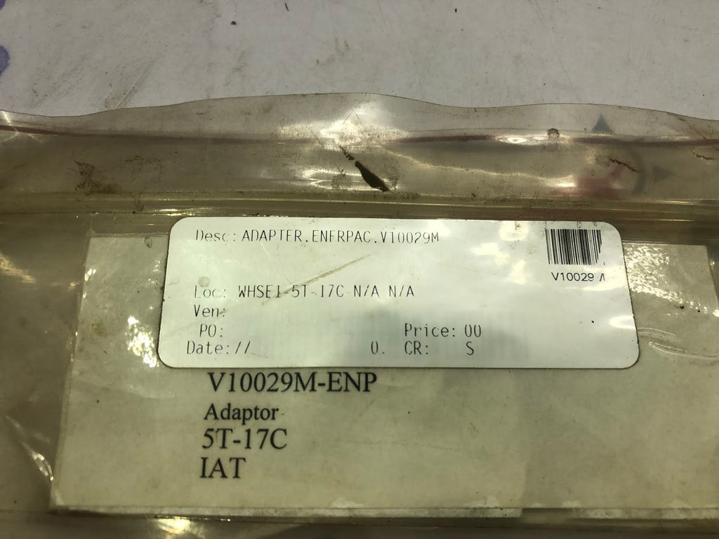 ENERPAC V10029M ADAPTER LOT OF 2 UNIT
