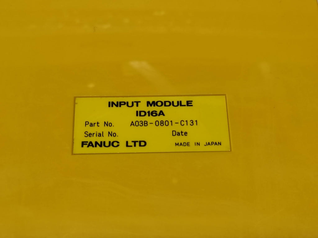 FANUC ID16A INPUT MODULE A03B-0801-C131