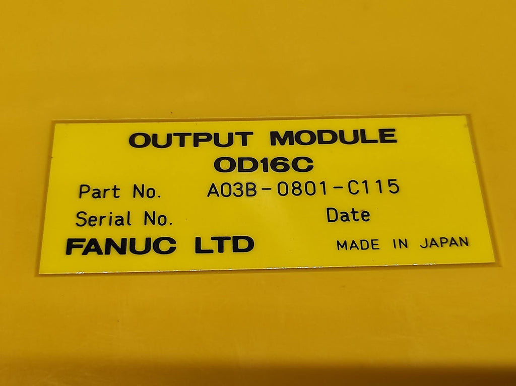 FANUC OD16C OUTPUT MODULE A03B-0801-C115