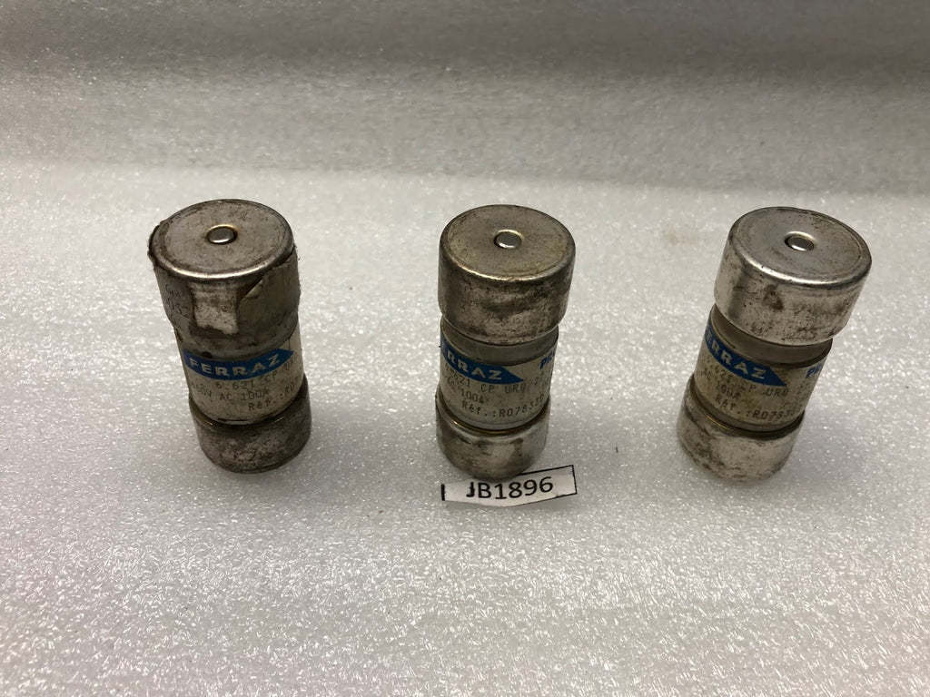 FERRAZ SHAWMUT 6.621 CP URQ 27 60 100 SEMICONDUCTOR FUSE 660VAC 100A LOT OF 3