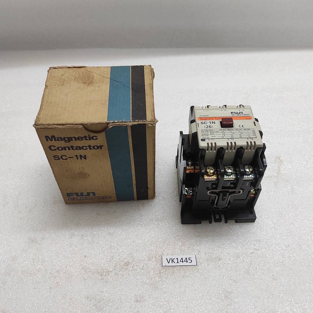 FUJI ELECTRIC SC-1N MAGNETIC CONTACTOR 50A COIL VOLTAGE 100-110V