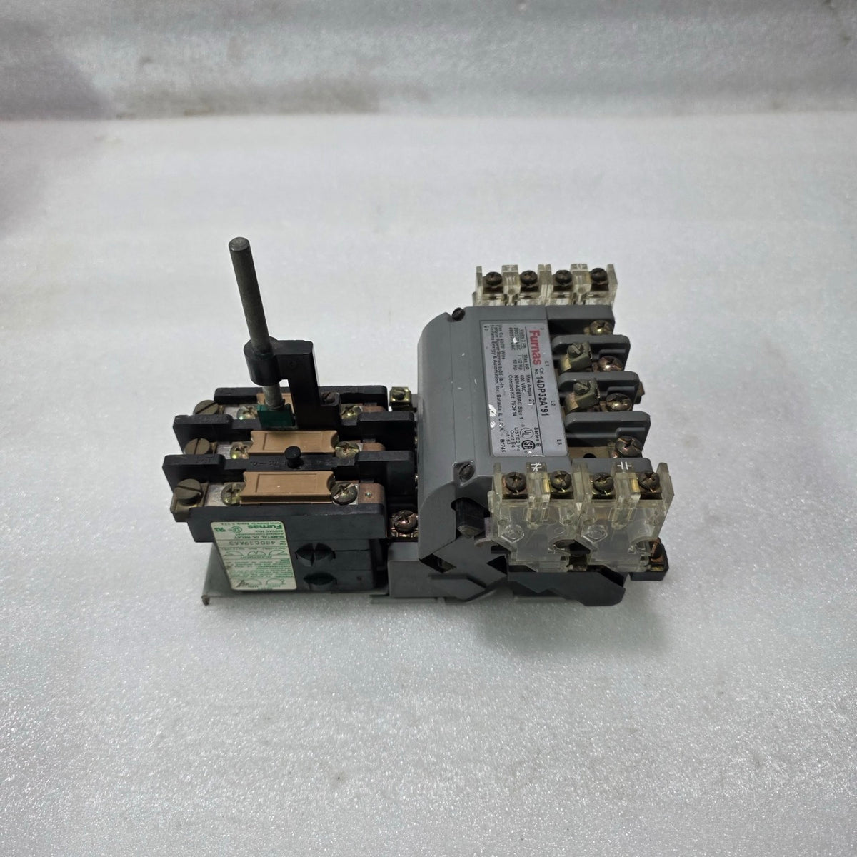 FURNAS 14DP32A91 CONTACTOR WITH 48DC39AA3 OVERLOAD RELAY 220-240V COIL
