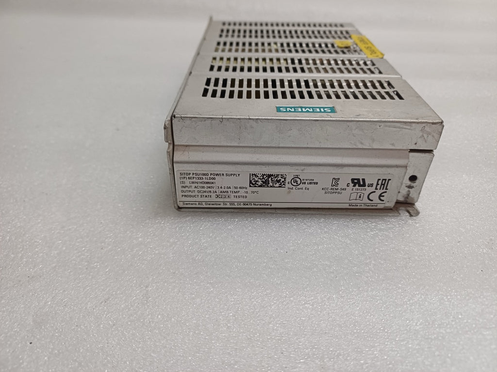SIEMENS AG 6EP1333-1LD00 INDUSTRIAL POWER SUPPLY 24V DC 6.2A
