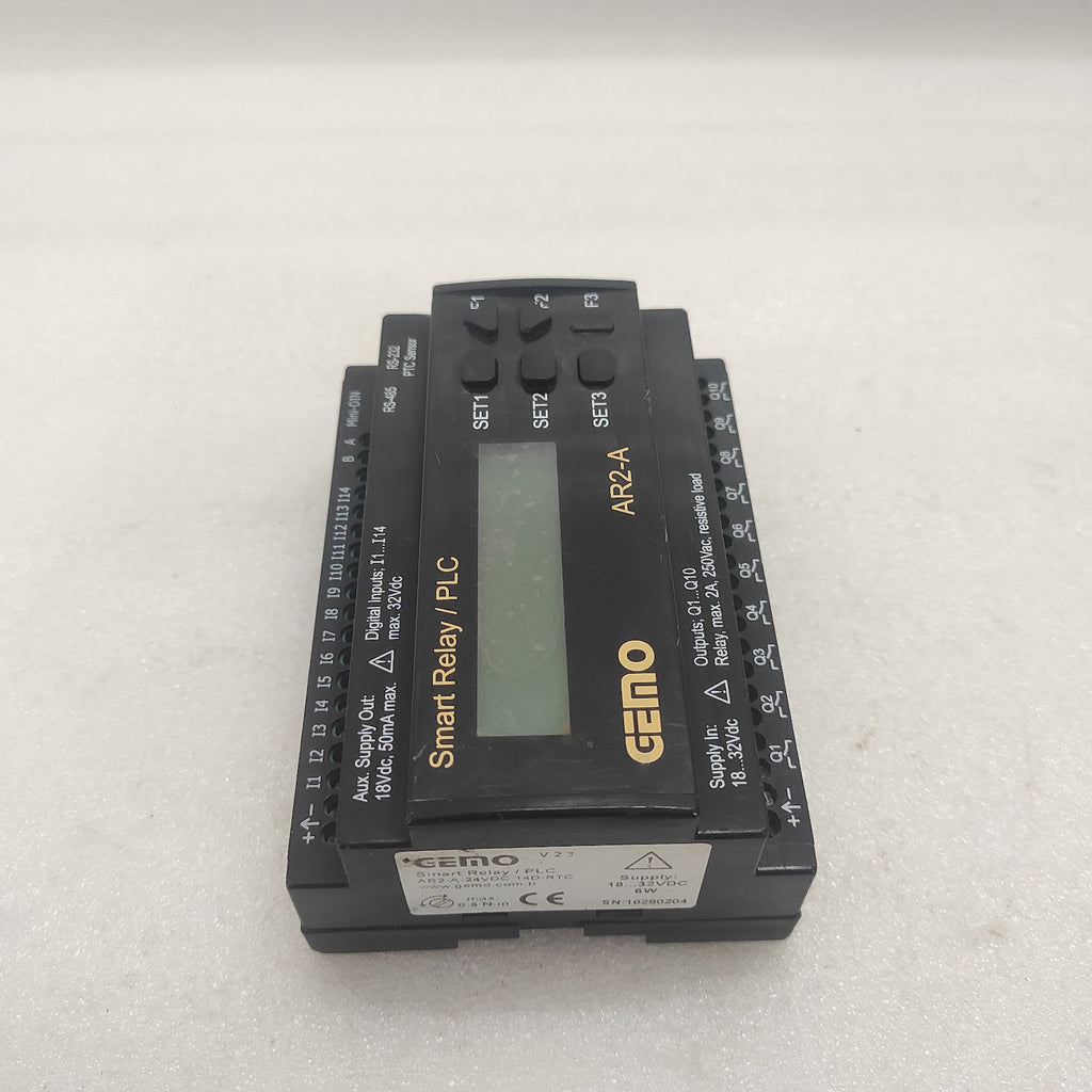 GEMO AR2-A-24VDC-14D-RTC SMART RELAY/PLC 18-32VDC