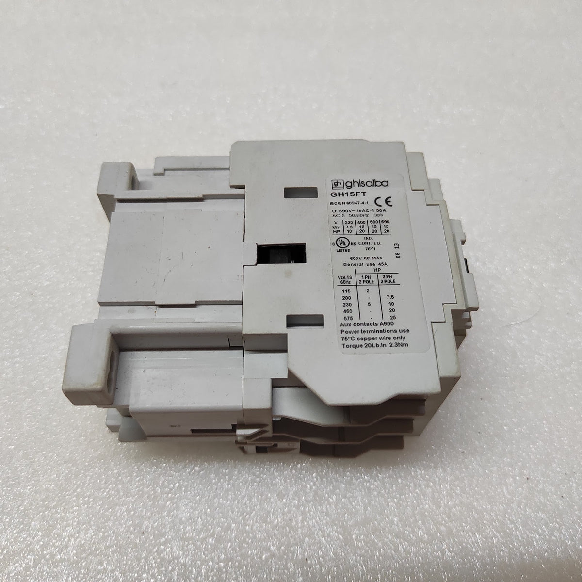 GHISALBA GH15FT MAGNETIC CONTACTOR